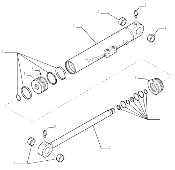 87558833 - Комплект уплотнений